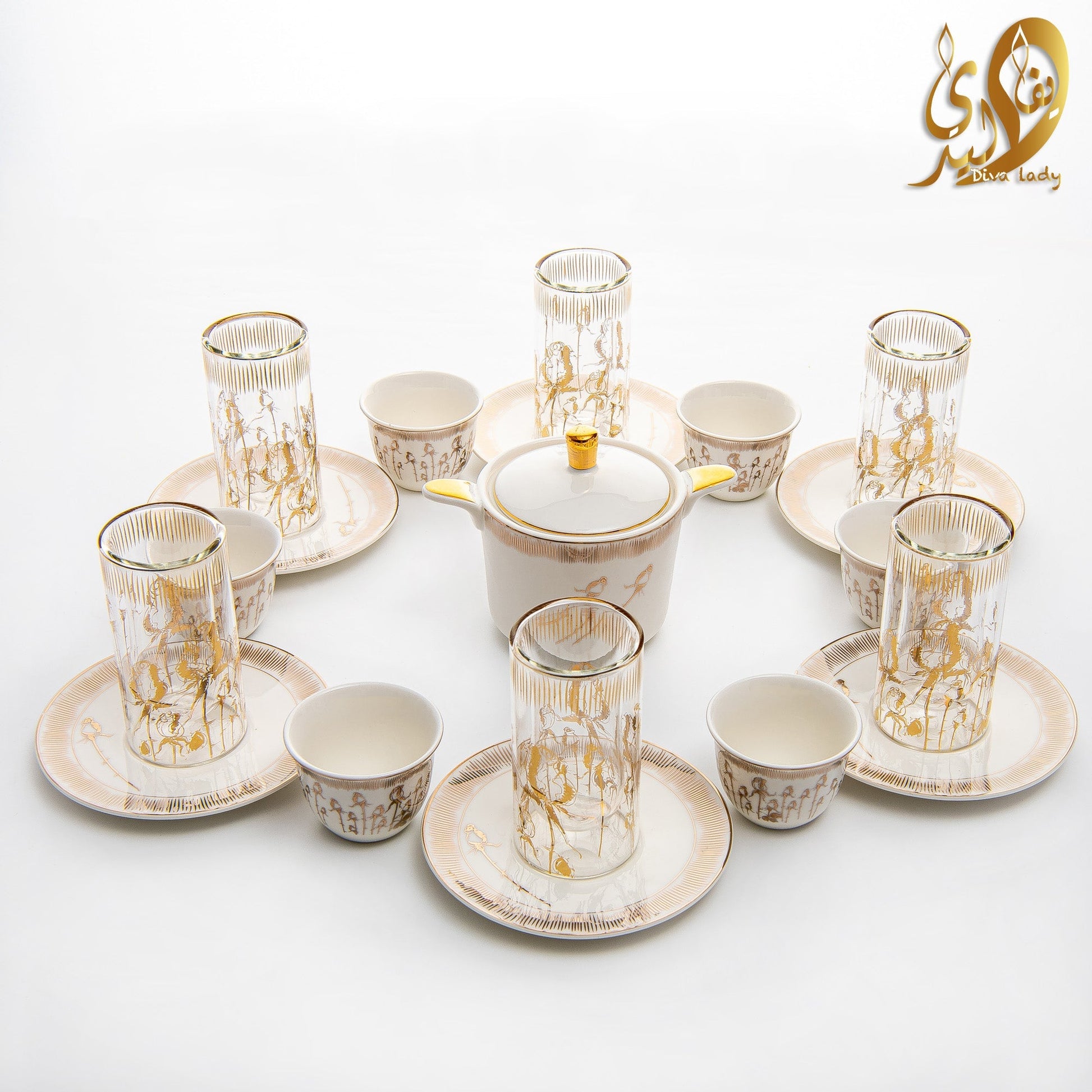 طقم فنجان قهوة divaladyshop