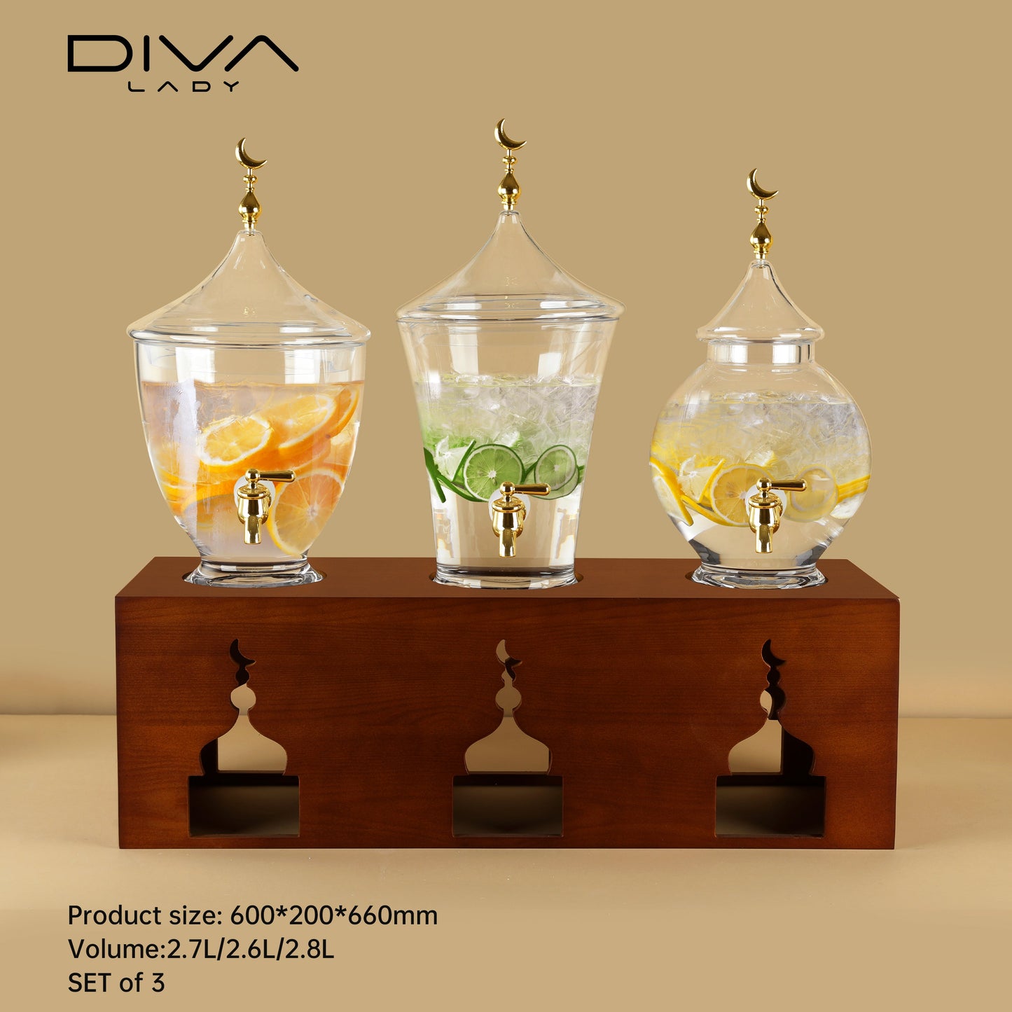 موزع مشروبات ثلاثي فاخر