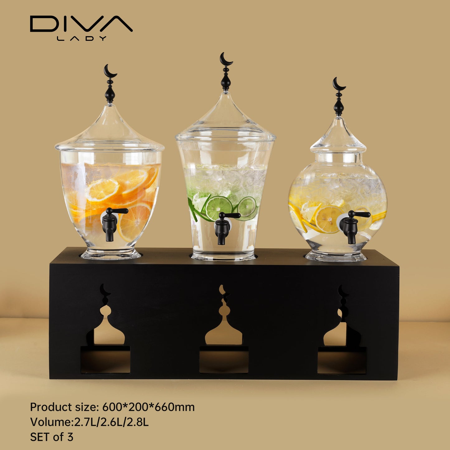 موزع مشروبات ثلاثي فاخر