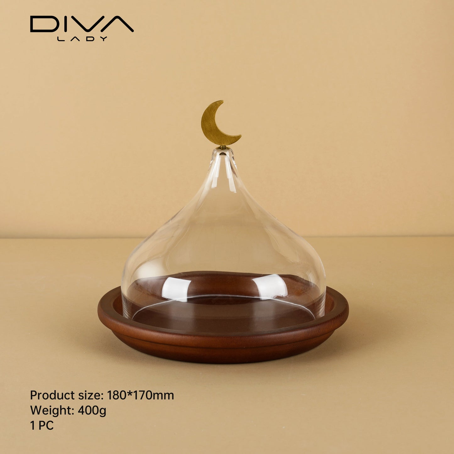 حامل كيك بغطاء فاخر Diva Lady
