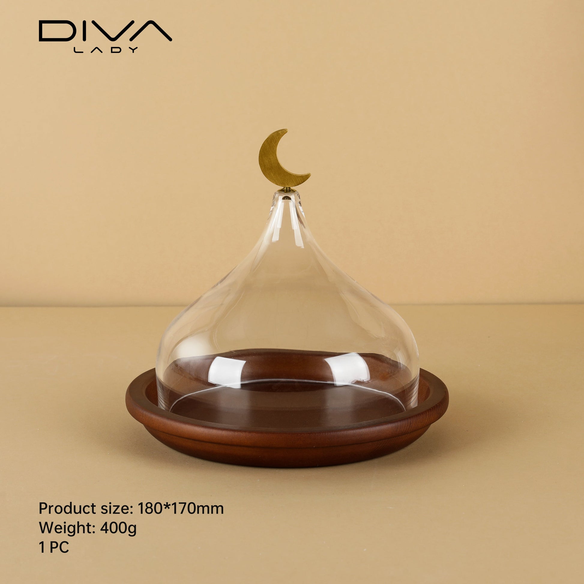 حامل كيك بغطاء فاخر Diva Lady