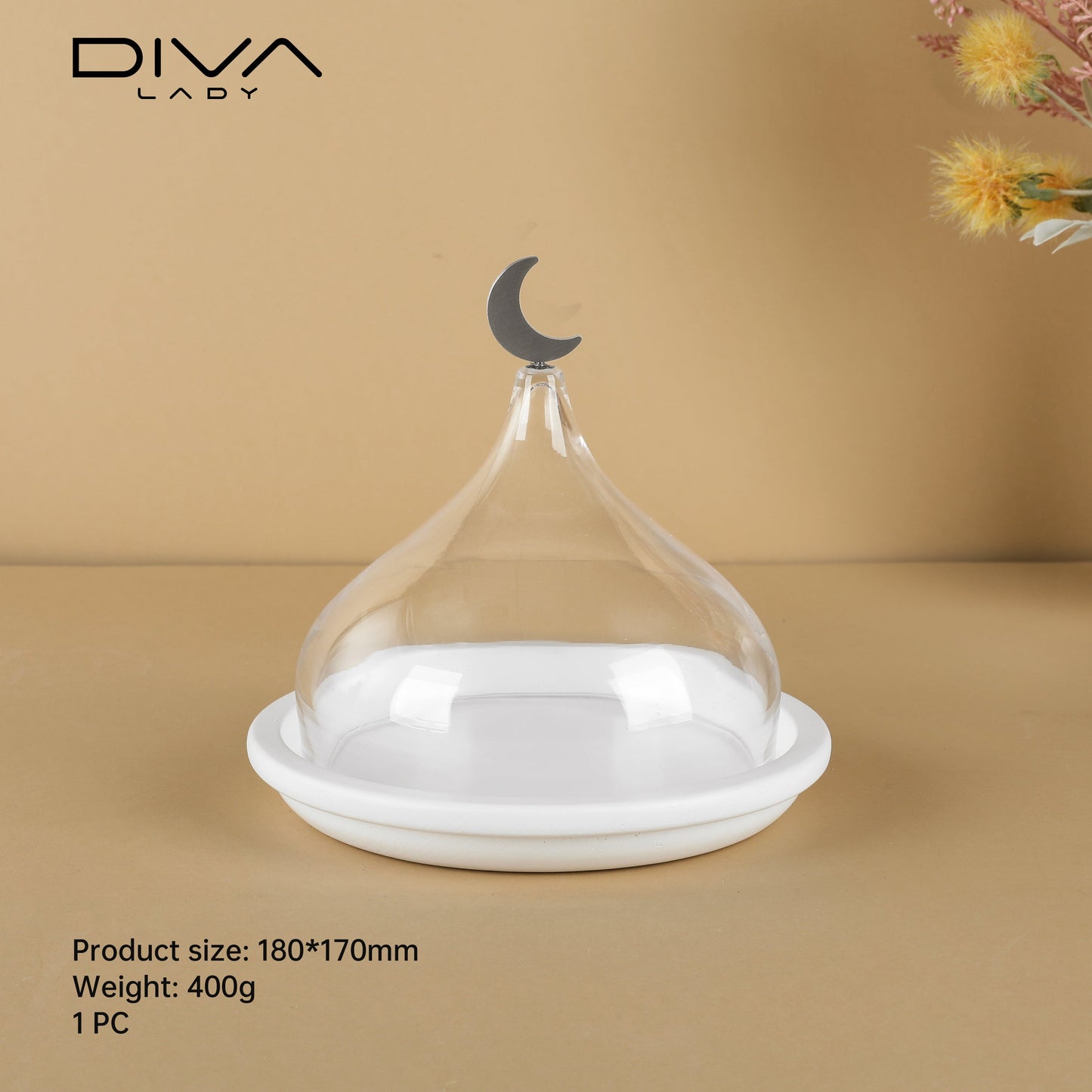 حامل كيك بغطاء فاخر Diva Lady