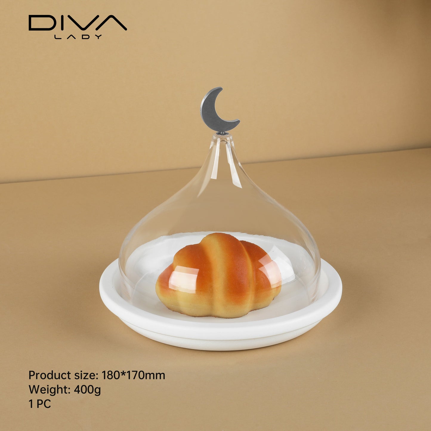 حامل كيك بغطاء فاخر Diva Lady