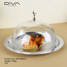 حامل كيك بغطاء فاخر