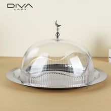 حامل كيك بغطاء فاخر