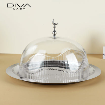 حامل كيك بغطاء فاخر Diva Lady