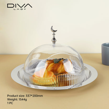 حامل كيك بغطاء فاخر Diva Lady