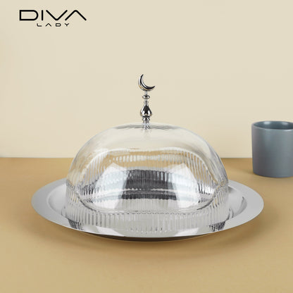 حامل كيك بغطاء فاخر Diva Lady