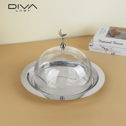 حامل كيك بغطاء فاخر Diva Lady