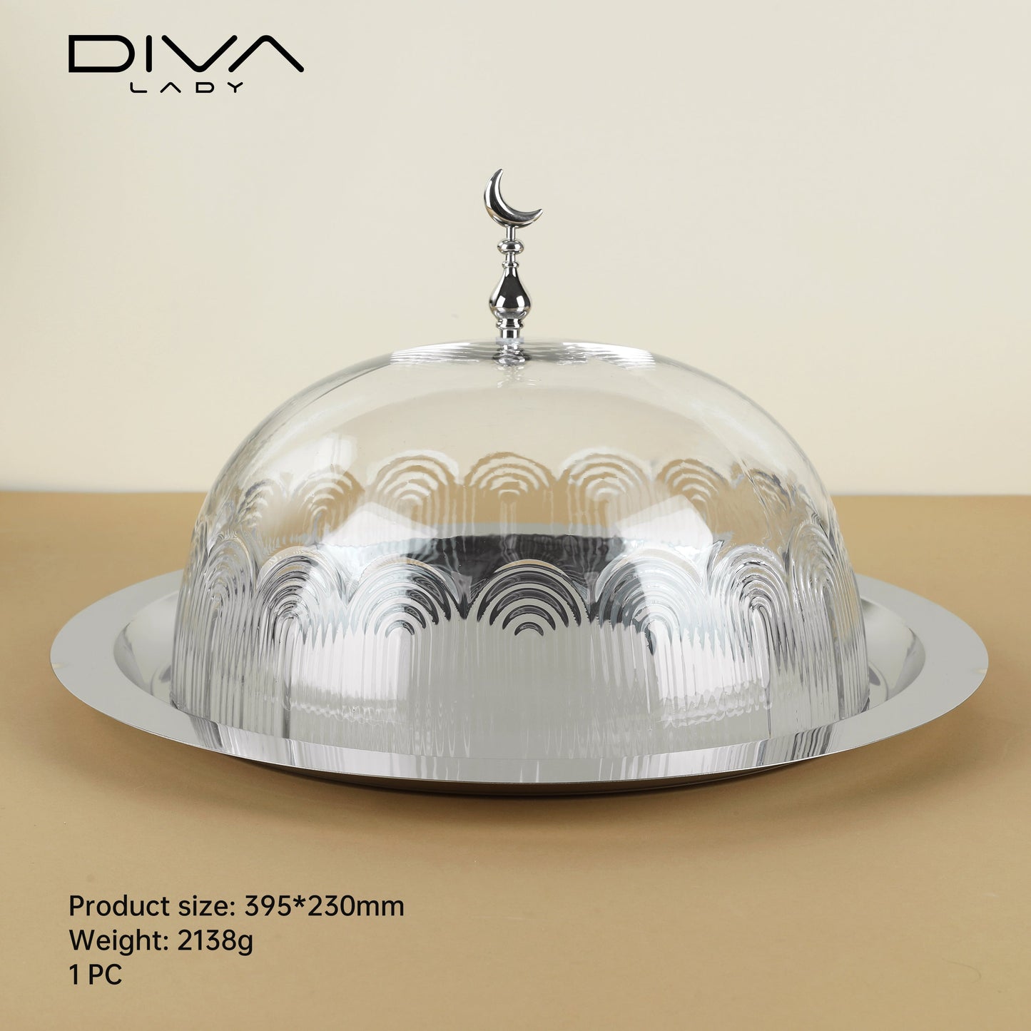 حامل كيك بغطاء فاخر Diva Lady