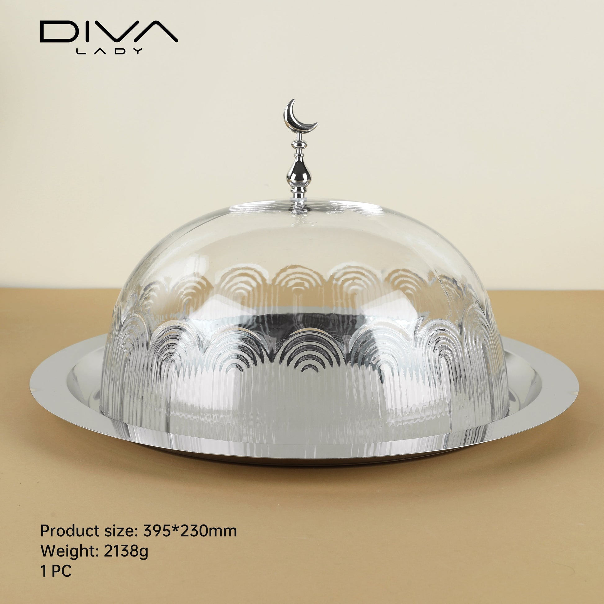 حامل كيك بغطاء فاخر Diva Lady