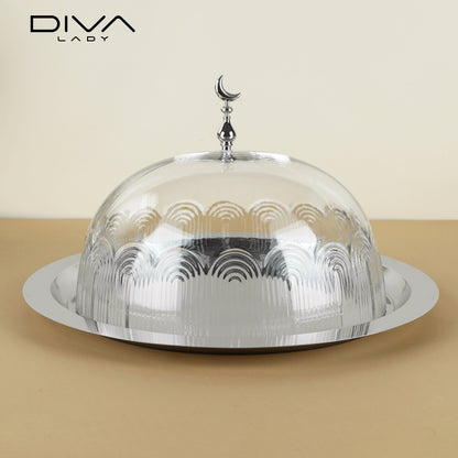 حامل كيك بغطاء فاخر Diva Lady