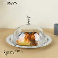 حامل كيك بغطاء فاخر