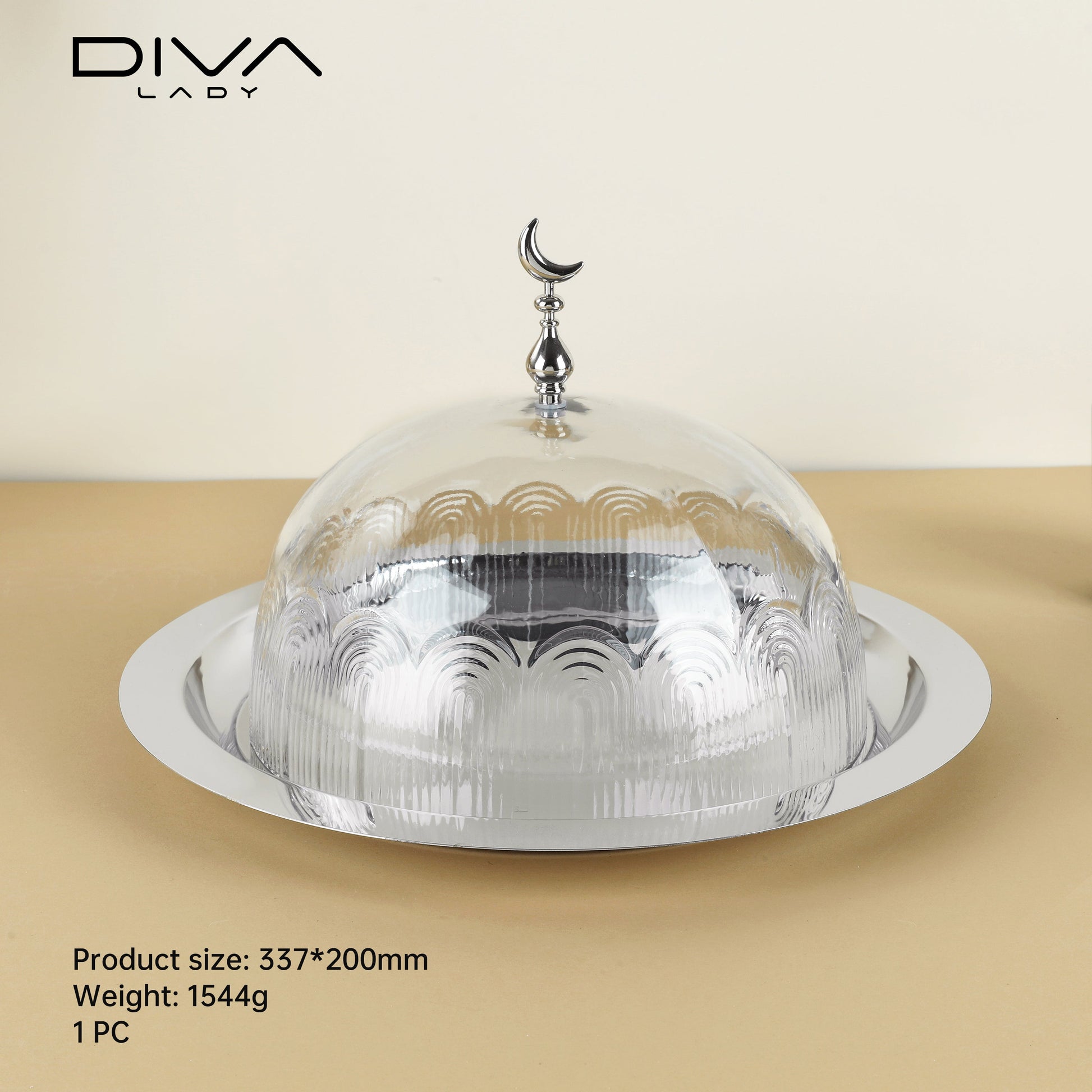 حامل كيك بغطاء فاخر Diva Lady