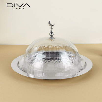 حامل كيك بغطاء فاخر Diva Lady