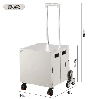 عربة وطاولة تخييم قابلة للطي