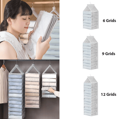 رفوف تخزين شفافة لخزانة الملابس