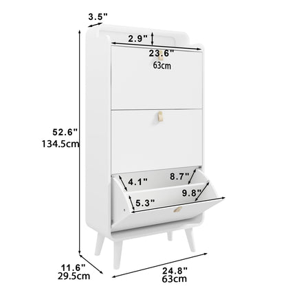 خزانة أحذية كبيرة بثلاثة أدراج