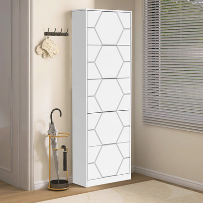 خزانة أحذية كبيرة  بأدراج منحوتة