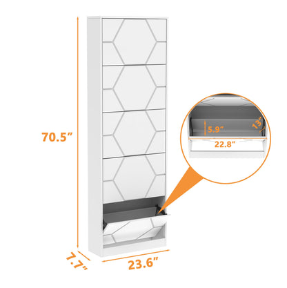 خزانة أحذية كبيرة  بأدراج منحوتة