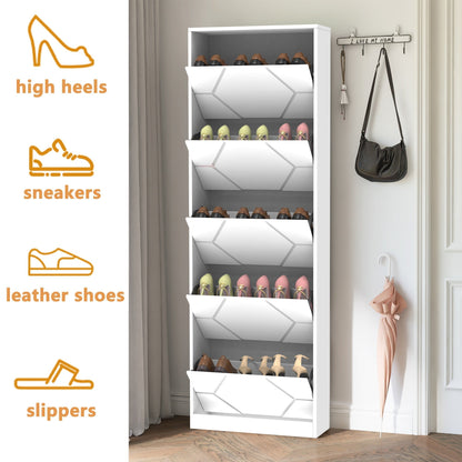 خزانة أحذية كبيرة  بأدراج منحوتة