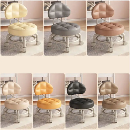 كرسي دوار منخفض مع عجلات