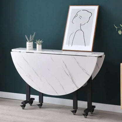 طاولة طعام مستديرة قابلة للطي