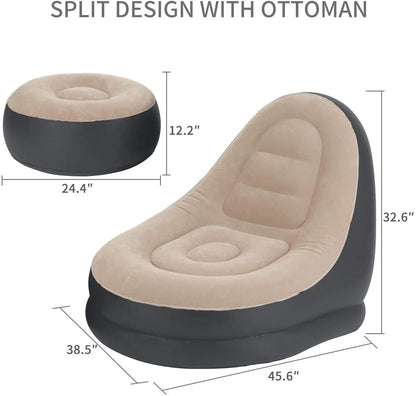 مجموعة كرسي قابل للنفخ