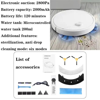 مكنسة كهربائية منزلية ذكية 3 في 1