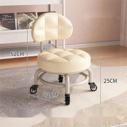 كرسي دوار منخفض مع عجلات