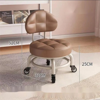 كرسي دوار منخفض مع عجلات