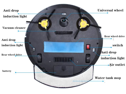 مكنسة كهربائية منزلية ذكية 3 في 1