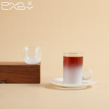 طقم استكانه وفناجين قهوة ابيض- 18 حبة