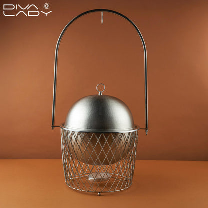 سخان طعام مدور مع حامل