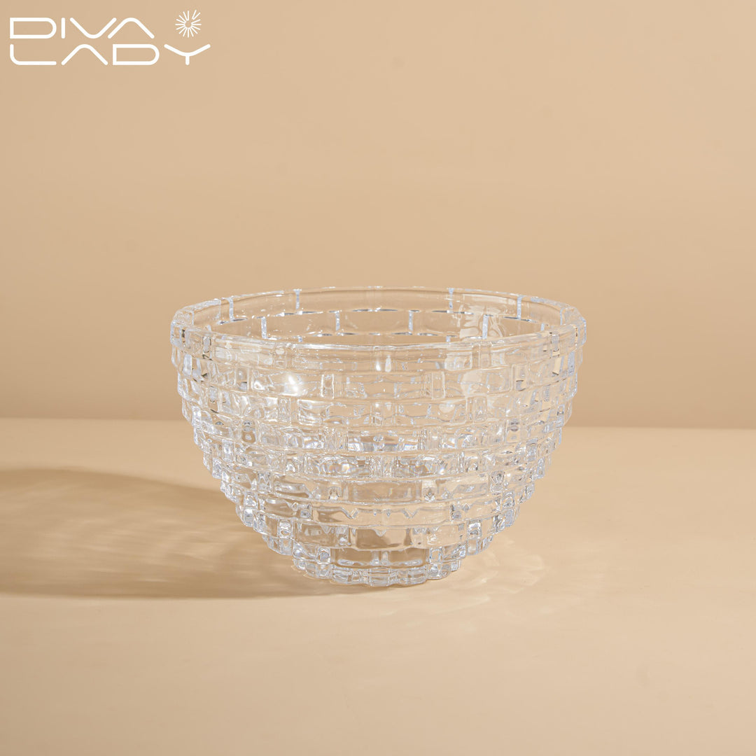 Crystal serving plate