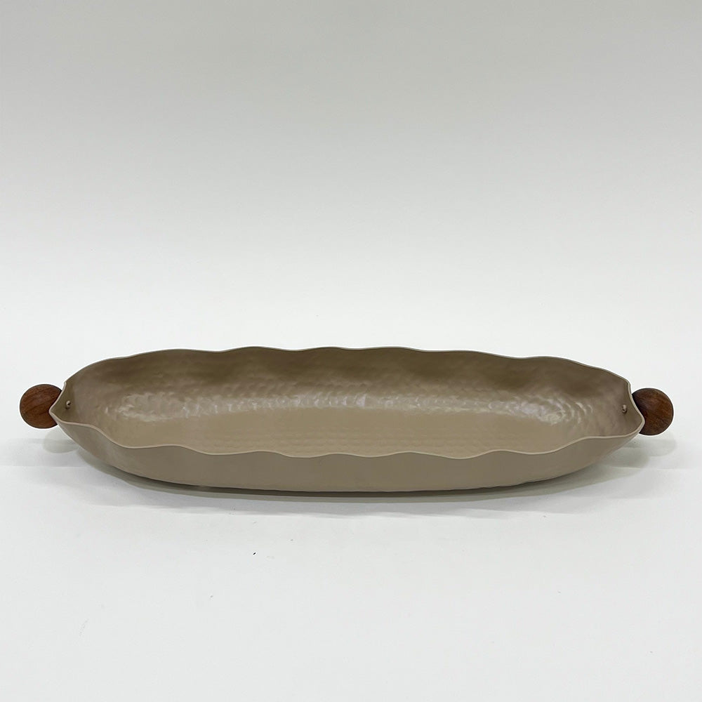 صينية تقديم بيضاوية كبيرة