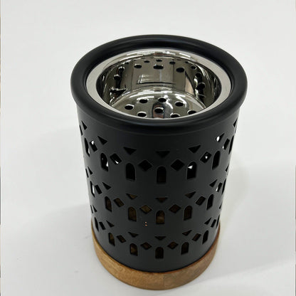 مبخر معدني بقاعدة خشبية Alkuwaity Al Awal الكويتي الأول