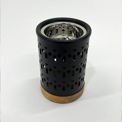 مبخر معدني بقاعدة خشبية Alkuwaity Al Awal الكويتي الأول