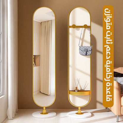 مرآة أرضية للجسم بالكامل قابلة للدوران