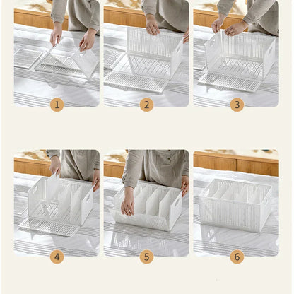 صناديق تخزين الملابس المقسمة (كبيرة - 7 شبكات)