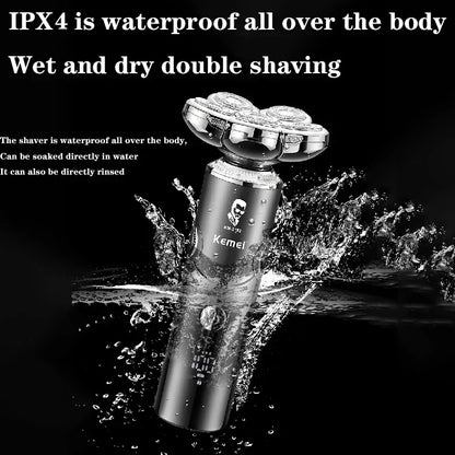 مجموعة ماكينة حلاقة رجالية قابلة للطي