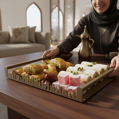 صينية تقديم معدنية