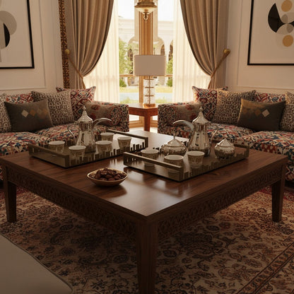 صينية تقديم معدنية