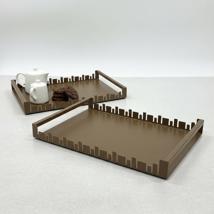 صينية تقديم معدنية