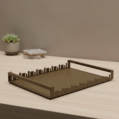 صينية تقديم معدنية