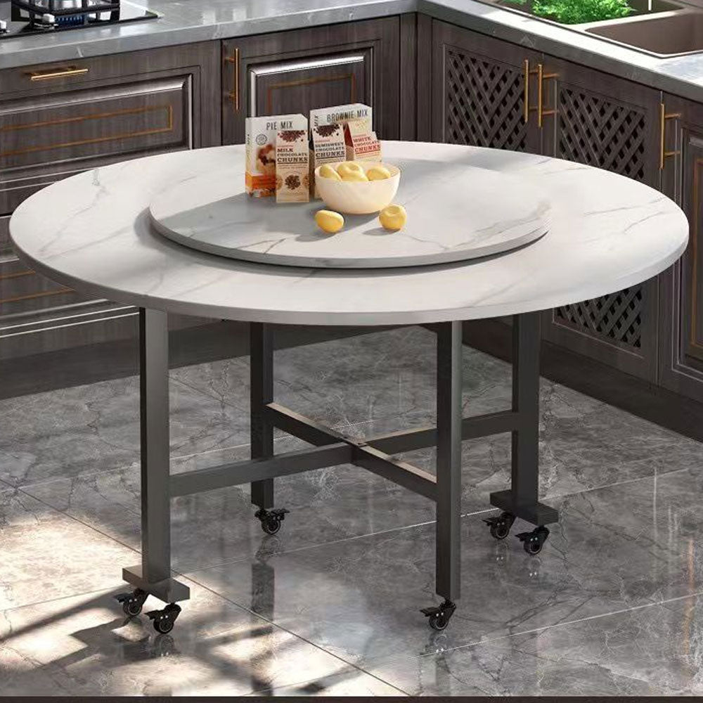 طاولة طعام مستديرة قابلة للطي