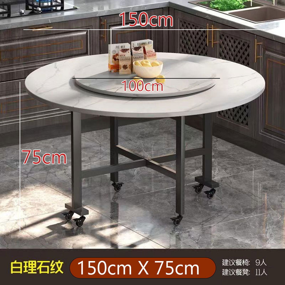 طاولة طعام مستديرة قابلة للطي