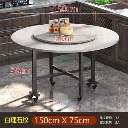 طاولة طعام مستديرة قابلة للطي