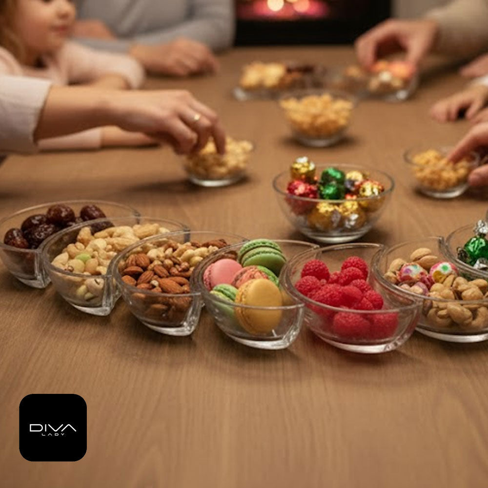 صحن تقديم هلالي الشكل