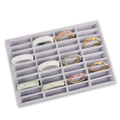 حامل عرض مجوهرات مخملي 40 فتحة